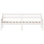 vidaXL Lit de jour sans matelas blanc 100x200 cm bois de pin massif