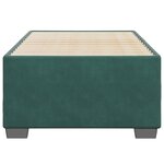 vidaXL Cadre de lit Vert foncé 100x200 cm Velours