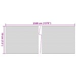 vidaXL Écrans d'intimités de jardin 4 Pièces aspect gravier de marbre PVC