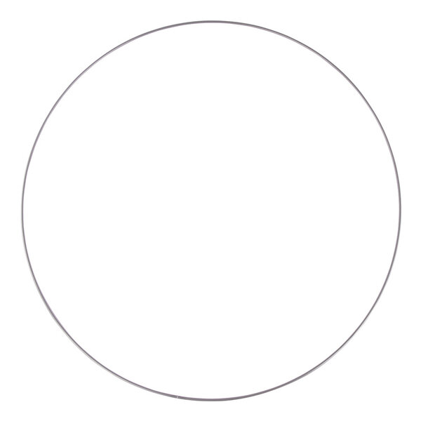 Anneau en métal revêtu 60cm Argent