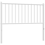 vidaXL Tête de lit métal blanc 100 cm