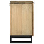 vidaXL Cabinet de salle de bain 38x33.5x58 cm Bois massif Mangue & Bois engineered