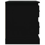 vidaXL Table de chevet noir 39x39x47 5 cm bois d’ingénierie