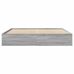 vidaXL Cadre de lit sonoma gris 200x200 cm bois d'ingénierie