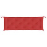 vidaXL Coussins de banc jardin lot de 2 rouge 150x50x7 cm tissu Oxford