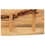 vidaXL Dessus de table 60x20x2 5 cm bord vif bois massif manguier brut