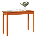 vidaXL Table console marron miel 110x40x75 cm bois massif de pin