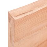vidaXL Dessus de table bois massif traité bordure assortie