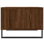 vidaXL Table basse Chêne marron 60x50x36 5 cm Bois d'ingénierie