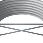 vidaXL Lit surélevé de jardin Acier enduit de poudre 620x80x36 cm Vert