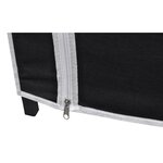 vidaXL Garde-robe en tissu 2 Pièces Noir