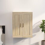 vidaXL Armoire murale chêne sonoma 69 5x32 5x90 cm bois ingénierie
