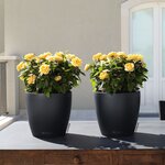 LECHUZA Jardinière CLASSICO Color 21 ALL-IN-ONE Ardoise