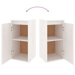 vidaXL Meubles TV 6 Pièces Blanc Bois massif de pin