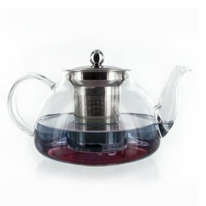 Théière en verre avec filtre en inox - 0 8 L