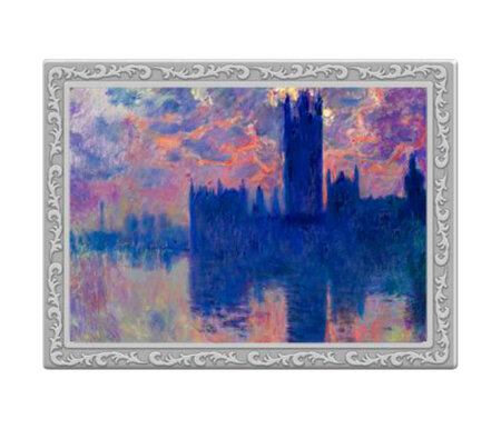 Pièce de monnaie en Cuivre g 62.2 (2 oz) Millésime Famous Paintings Medals HOUSES OF PARLIAMENT