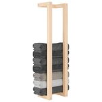 vidaXL Porte-serviette 23x18x90 cm Bois de pin massif