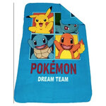 Pokemon coussin et plaid Pikachu