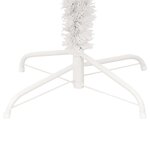 vidaXL Arbre de Noël hélicoïdal pré-éclairé et support blanc 180cm PVC
