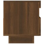 vidaXL Meuble TV avec lumières LED chêne marron 80x35x40 cm