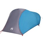 vidaXL Tente de camping à dôme 4 personnes bleu imperméable
