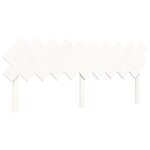 vidaXL Cadre de lit sans matelas blanc 200x200 cm bois massif