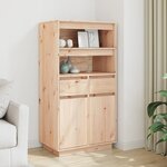 vidaXL Buffet haut 60x40x116 5 cm Bois massif de pin