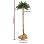vidaXL Sapin de Noël avec LED 210 cm