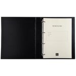 Reliure Registre 32x26cm 4 Anneaux Avec Recharge De 100 Feuillets Imprimés - Mouvements De Titre - Noir - Exacompta