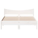 vidaXL Cadre de lit sans matelas blanc 160x200 cm bois de pin massif