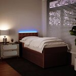 vidaXL Sommier à lattes de lit et matelas Rose 80x200 cm Velours