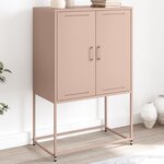 vidaXL Meuble TV blanc 100 5x39x60 5 cm acier