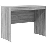 vidaXL Bureau avec rangement Gris Sonoma Bois reconstitué