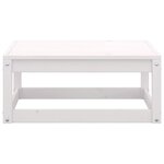 vidaXL Salon de jardin 5 Pièces Blanc Bois de pin massif