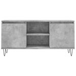 vidaXL Meuble TV gris béton 104x35x50 cm bois d'ingénierie