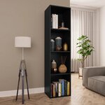 vidaXL Bibliothèque/Meuble TV Blanc 36x30x143 cm Bois d'ingénierie