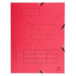 Chemise À Élastique Imprimée 3 Rabats Carte Lustrée 355gm2 - A4 - Couleurs Assorties - X 50 - Exacompta