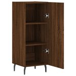 vidaXL Buffet Chêne marron 34 5x34x90 cm Bois d'ingénierie