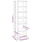 vidaXL Armoire à chaussures Chêne sonoma 27 5x27x102 cm