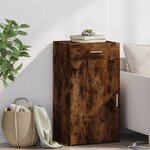 vidaXL Buffet chêne fumé 50x42 5x93 cm bois d'ingénierie