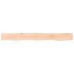 vidaXL Étagère murale 100x10x4 cm bois de chêne massif non traité