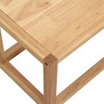 vidaXL Porte-serviette 60x20x20 cm Bois massif de noyer