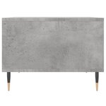 vidaXL Table basse Gris béton 60x50x36 5 cm Bois d'ingénierie