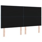 Tête de lit LED vidaXL design blocs diamant bleu 180 cm tissu