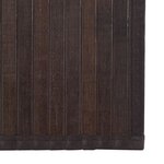vidaXL Tapis rectangulaire marron foncé 70x100 cm bambou
