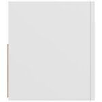vidaXL Meuble TV avec lumières LED blanc 90x35x40 cm