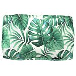 vidaXL Coussin de palette pour dossier motif feuilles 70x40x12 cm en tissu Oxford
