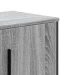 vidaXL Meuble TV sonoma gris 180x34x41 cm bois d'ingénierie