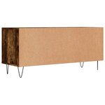 vidaXL Meuble TV chêne fumé 100x34 5x44 5 cm bois d'ingénierie