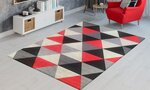 Tapis d'intérieur Triangle 80 x 150 cm - Rouge